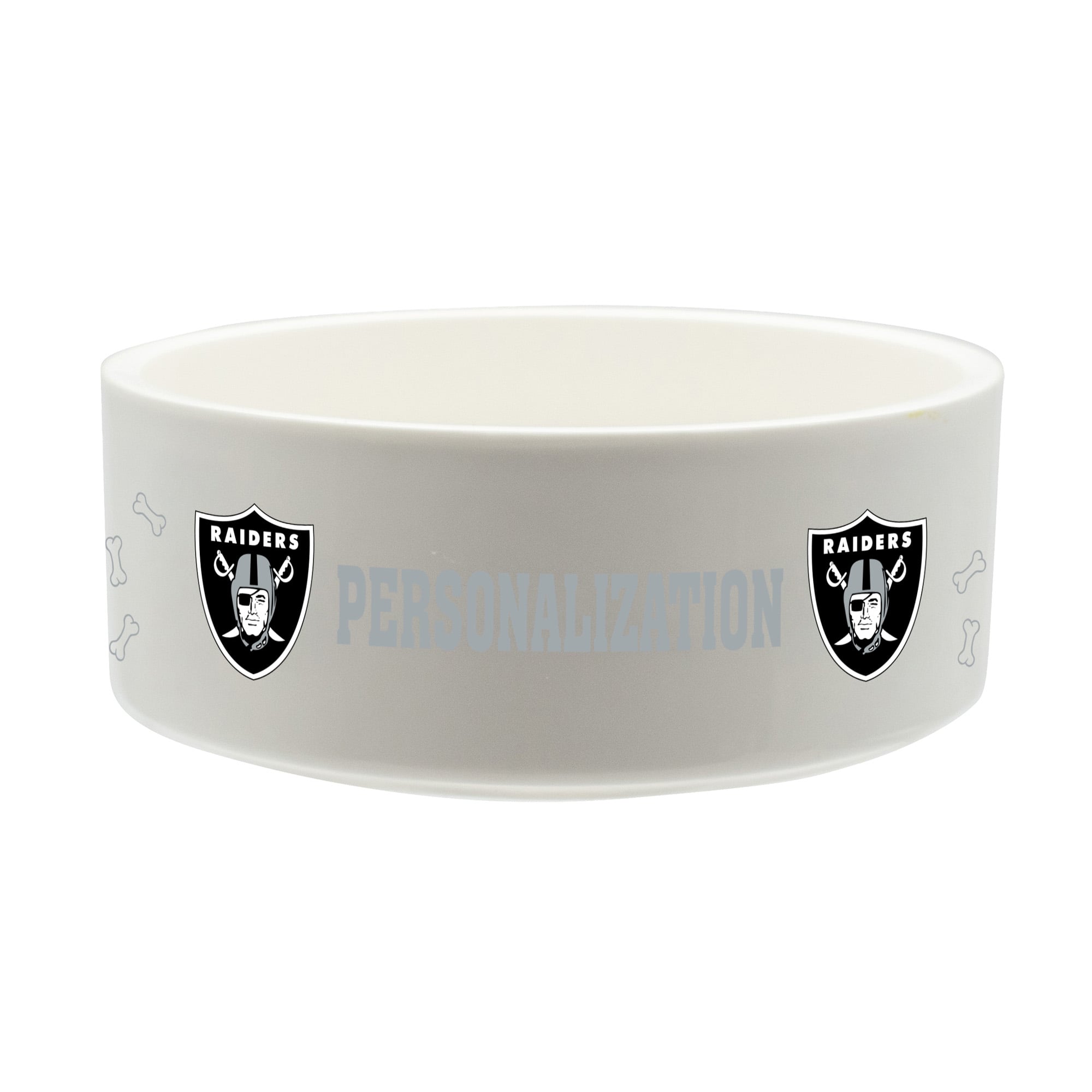 The Memory Company Las Vegas Raiders 35oz. Personalized Ceramic Pet Bowl