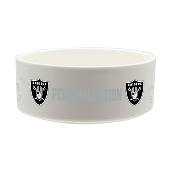 The Memory Company Las Vegas Raiders 35oz. Personalized Ceramic Pet Bowl
