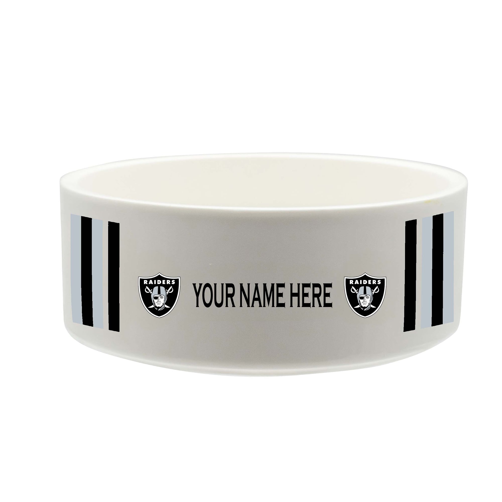 The Memory Company Las Vegas Raiders 35oz. Personalized Ceramic Pet Bowl