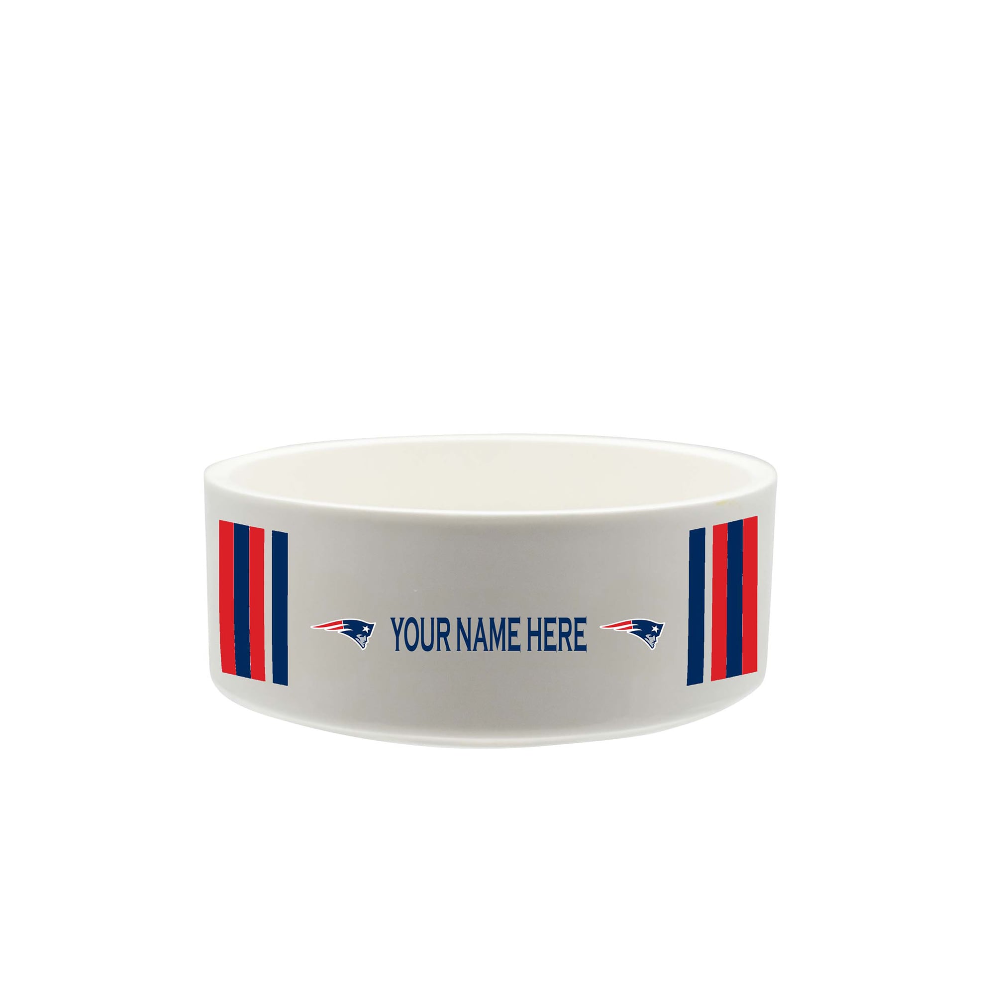 The Memory Company New England Patriots 35oz. Personalized Ceramic Pet Bowl