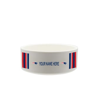 The Memory Company New England Patriots 35oz. Personalized Ceramic Pet Bowl