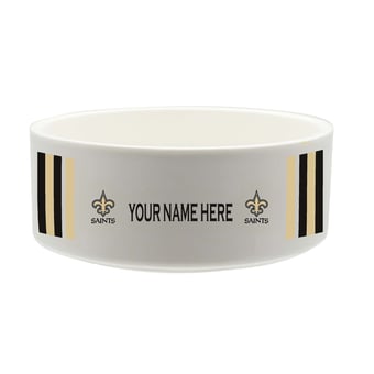 The Memory Company New Orleans Saints 35oz. Personalized Ceramic Pet Bowl