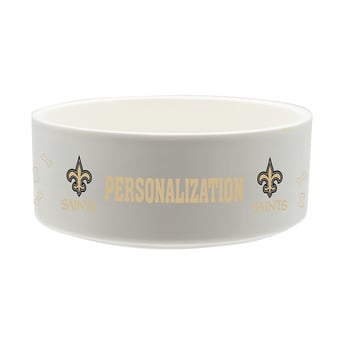 The Memory Company New Orleans Saints 35oz. Personalized Ceramic Pet Bowl
