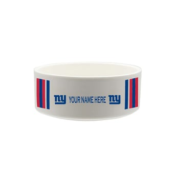 The Memory Company New York Giants 35oz. Personalized Ceramic Pet Bowl