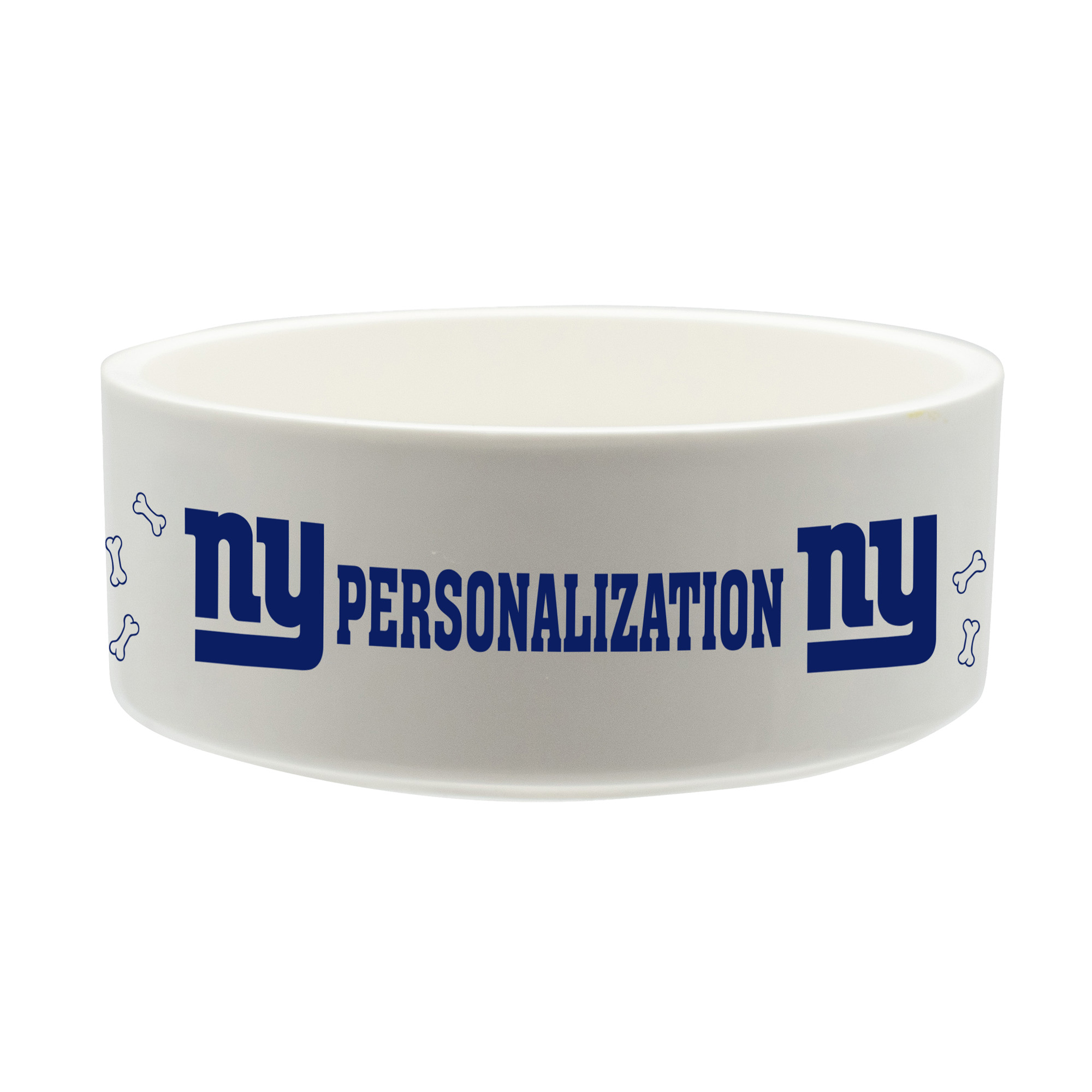 The Memory Company New York Giants 35oz. Personalized Ceramic Pet Bowl