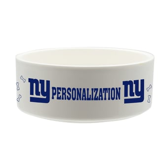 The Memory Company New York Giants 35oz. Personalized Ceramic Pet Bowl