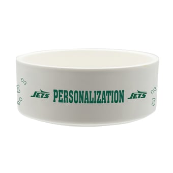 The Memory Company New York Jets 35oz. Personalized Ceramic Pet Bowl
