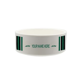 The Memory Company New York Jets 35oz. Personalized Ceramic Pet Bowl
