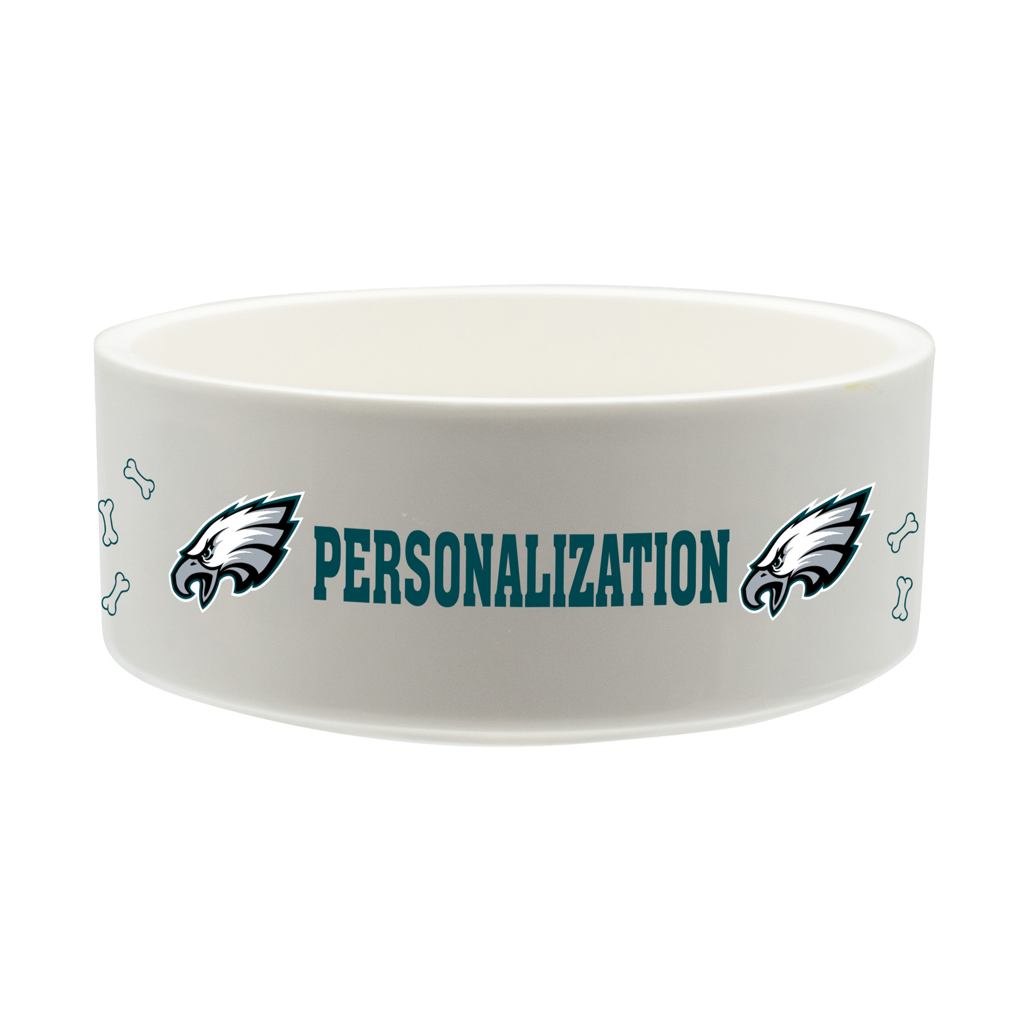 The Memory Company Philadelphia Eagles 35oz. Personalized Ceramic Pet Bowl