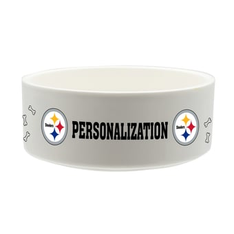 The Memory Company Pittsburgh Steelers 35oz. Personalized Ceramic Pet Bowl