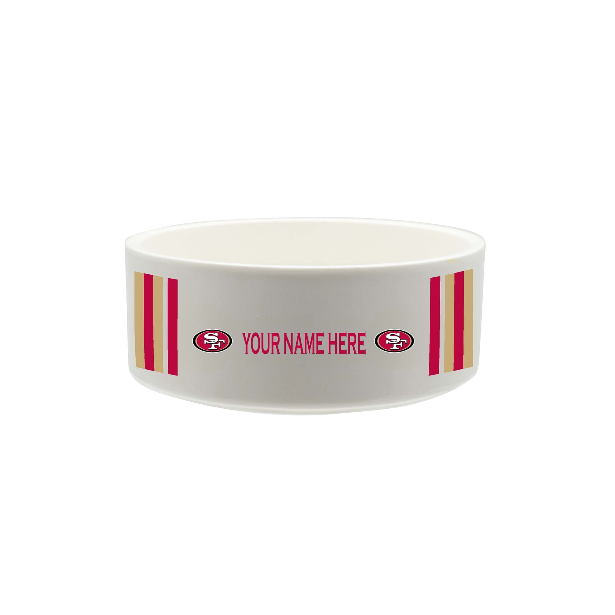 The Memory Company San Francisco 49ers 35oz. Personalized Ceramic Pet Bowl