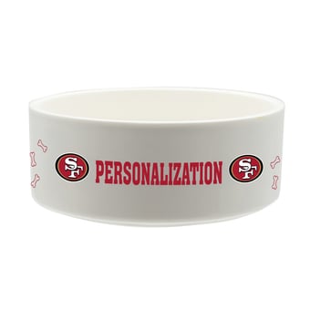The Memory Company San Francisco 49ers 35oz. Personalized Ceramic Pet Bowl