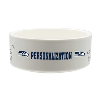 The Memory Company Seattle Seahawks 35oz. Personalized Ceramic Pet Bowl