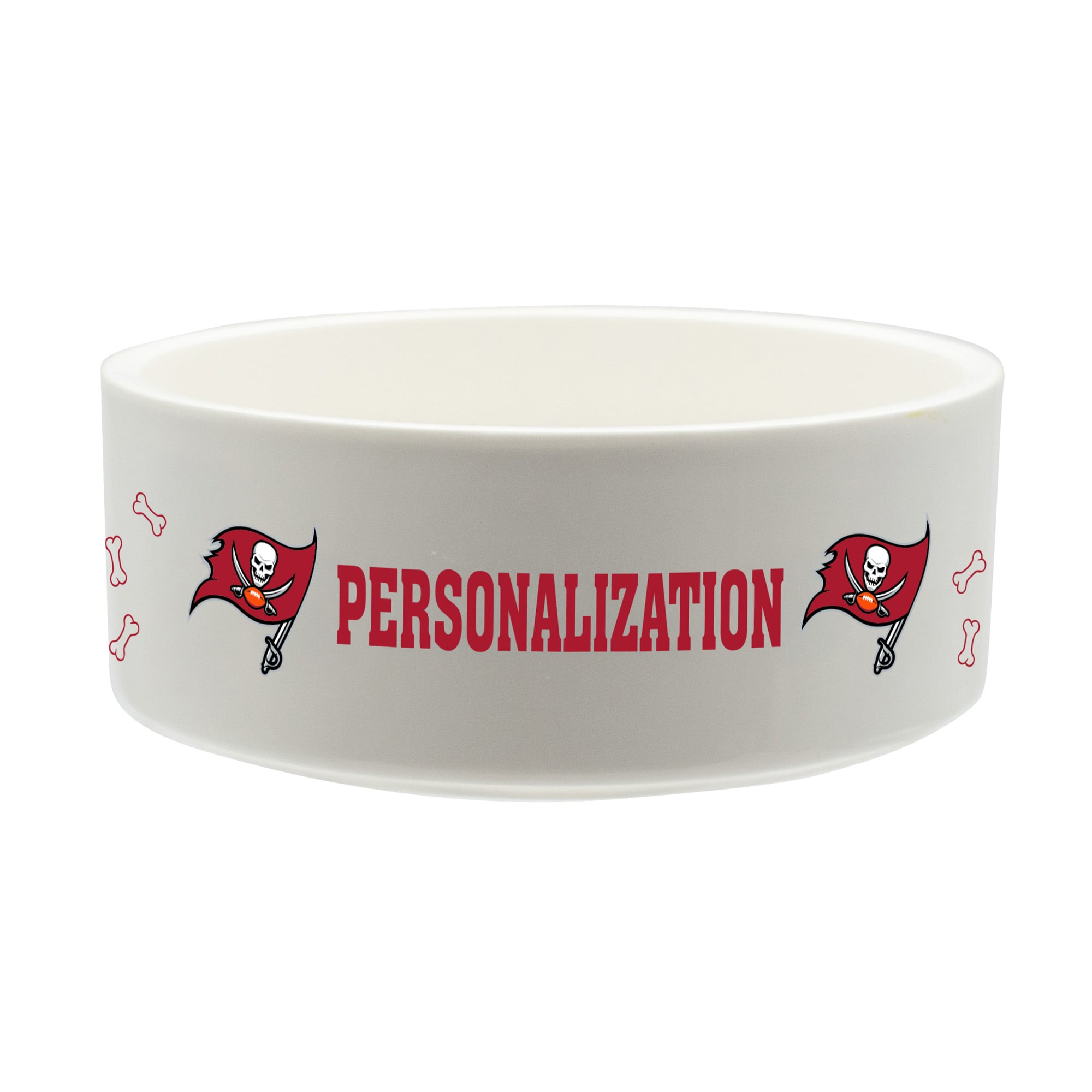 The Memory Company Tampa Bay Buccaneers 35oz. Personalized Ceramic Pet Bowl