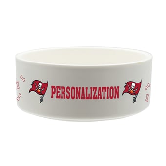 The Memory Company Tampa Bay Buccaneers 35oz. Personalized Ceramic Pet Bowl
