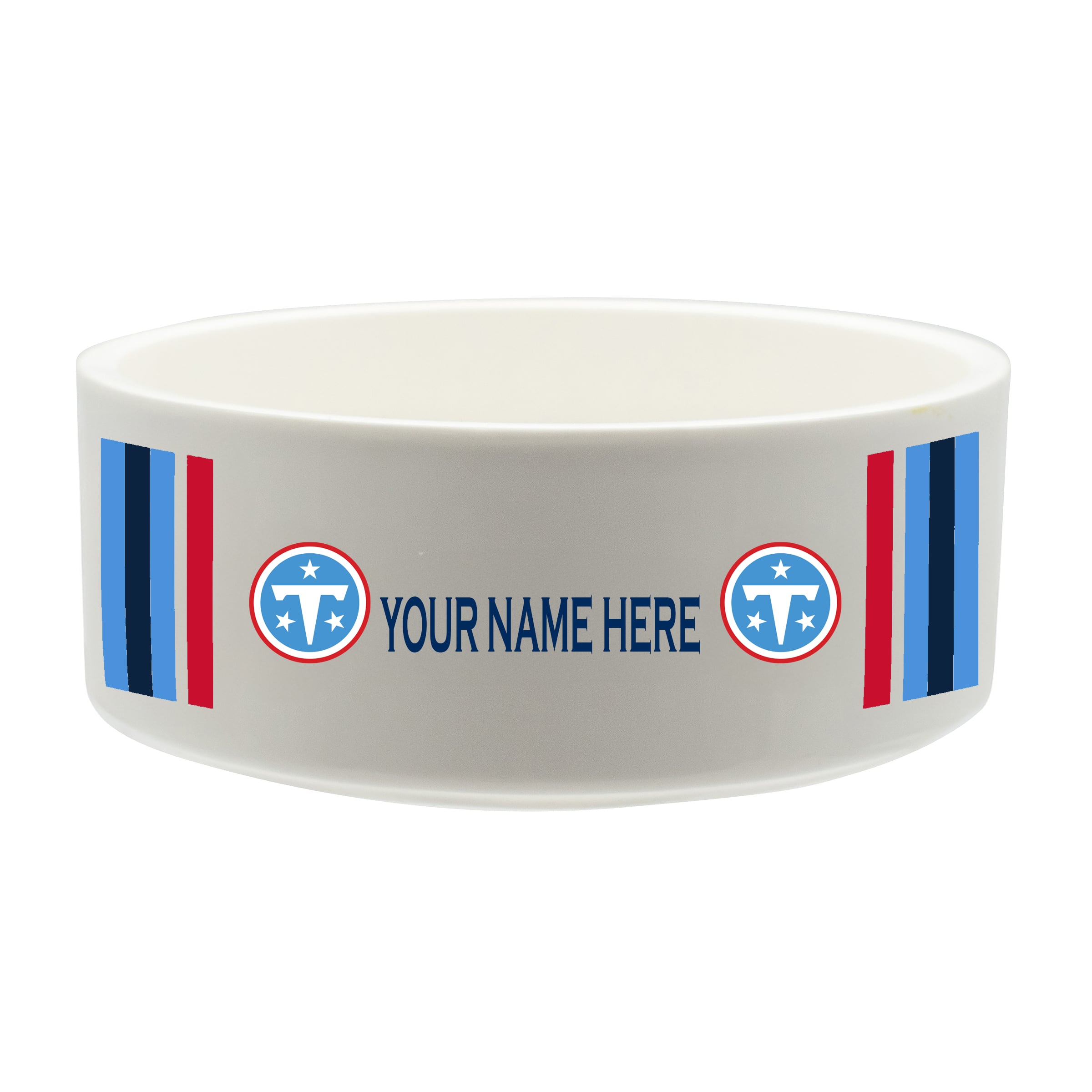 The Memory Company Tennessee Titans 35oz. Personalized Ceramic Pet Bowl