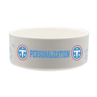 The Memory Company Tennessee Titans 35oz. Personalized Ceramic Pet Bowl