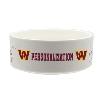 The Memory Company Washington Commanders 35oz. Personalized Ceramic Pet Bowl