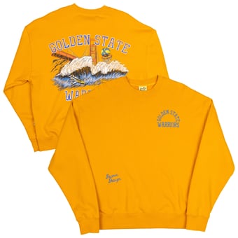 Unisex Duvin Designs Co. Gold Golden State Warriors League Of Leisure Fleece Sweatshirt