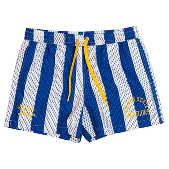 Men's Duvin Designs Co. Blue Golden State Warriors League Of Leisure Swim Trunks