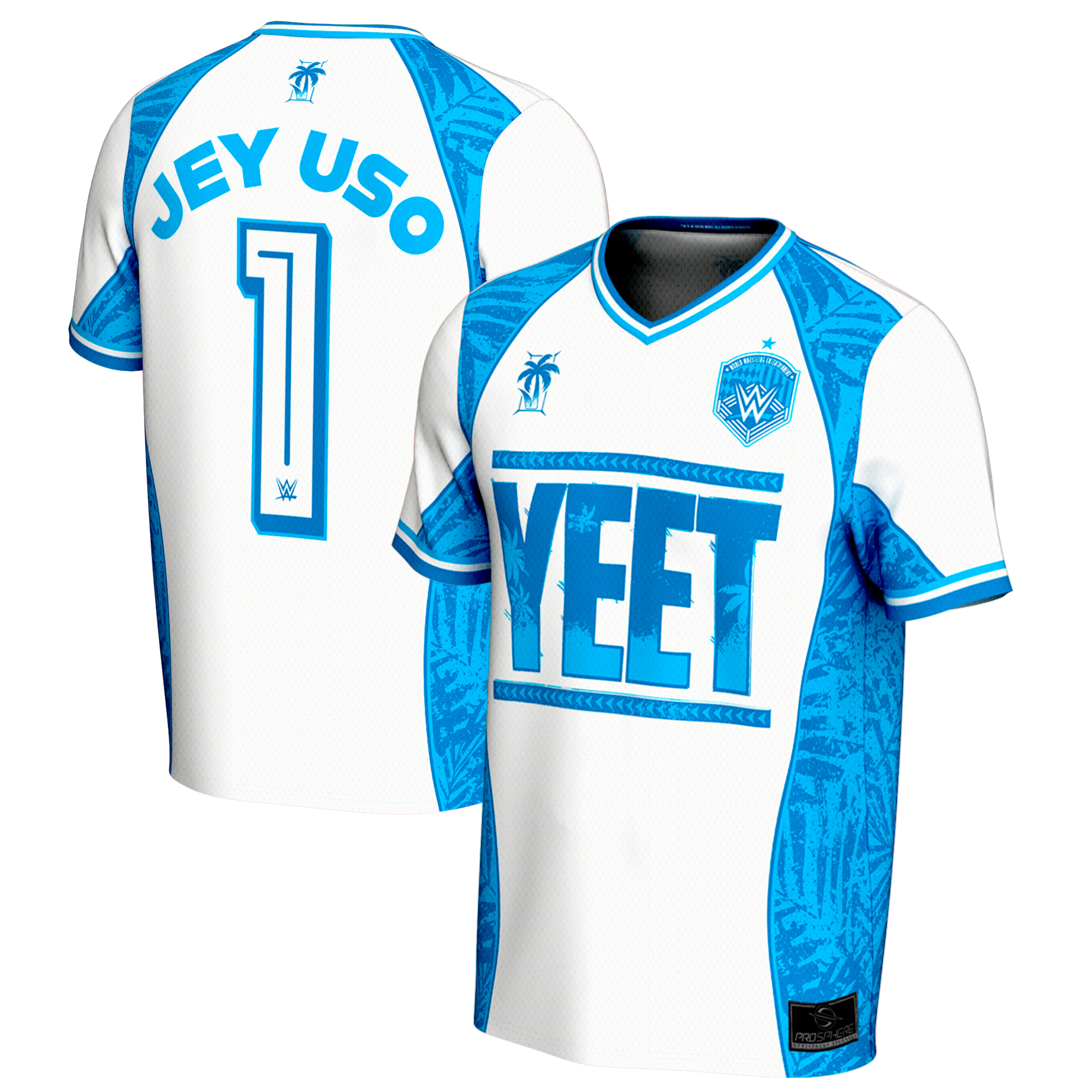 Youth ProSphere Blue/White Jey Uso Soccer Jersey Youth ProSphere Blue/White Jey Uso Soccer Jersey