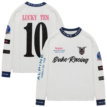 Alpine Duke + Dexter Vintage White Long Sleeve Waffle