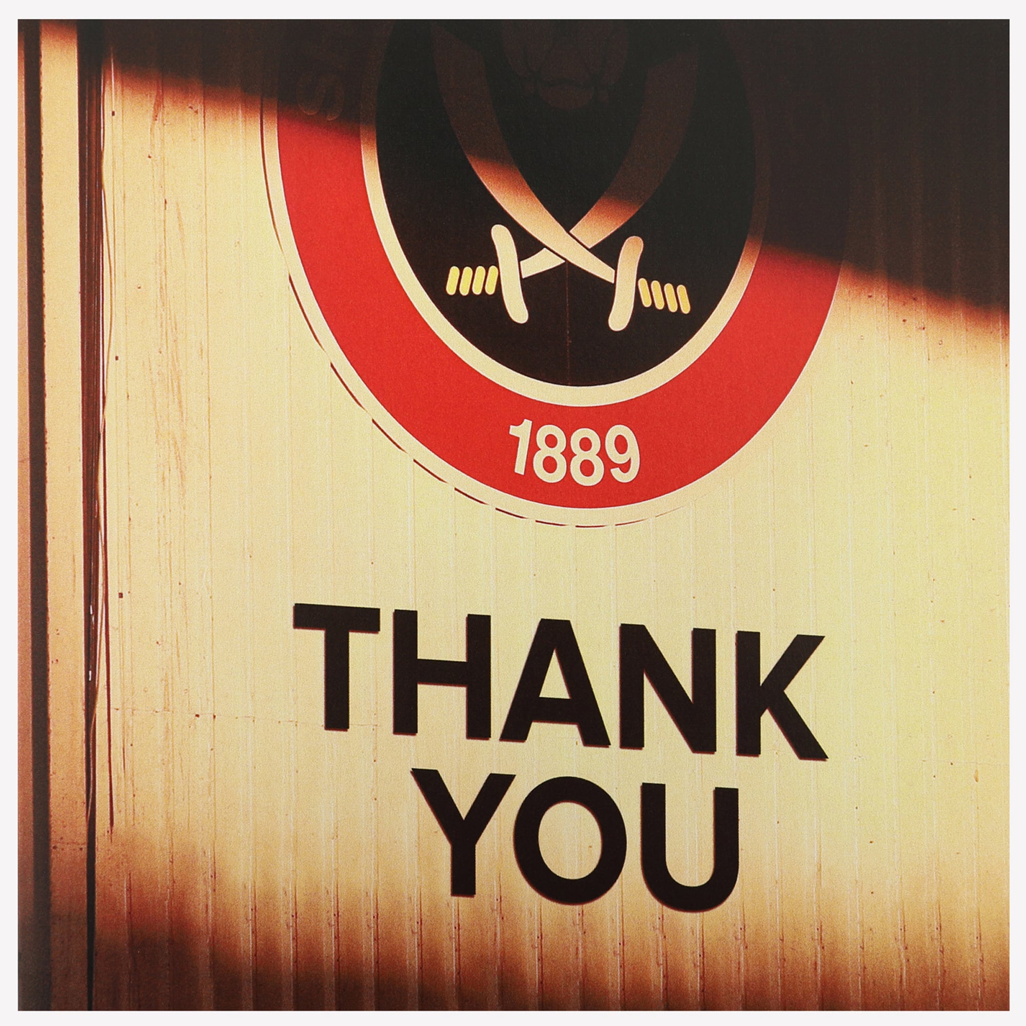 Sheffield United Thank You Crest Card