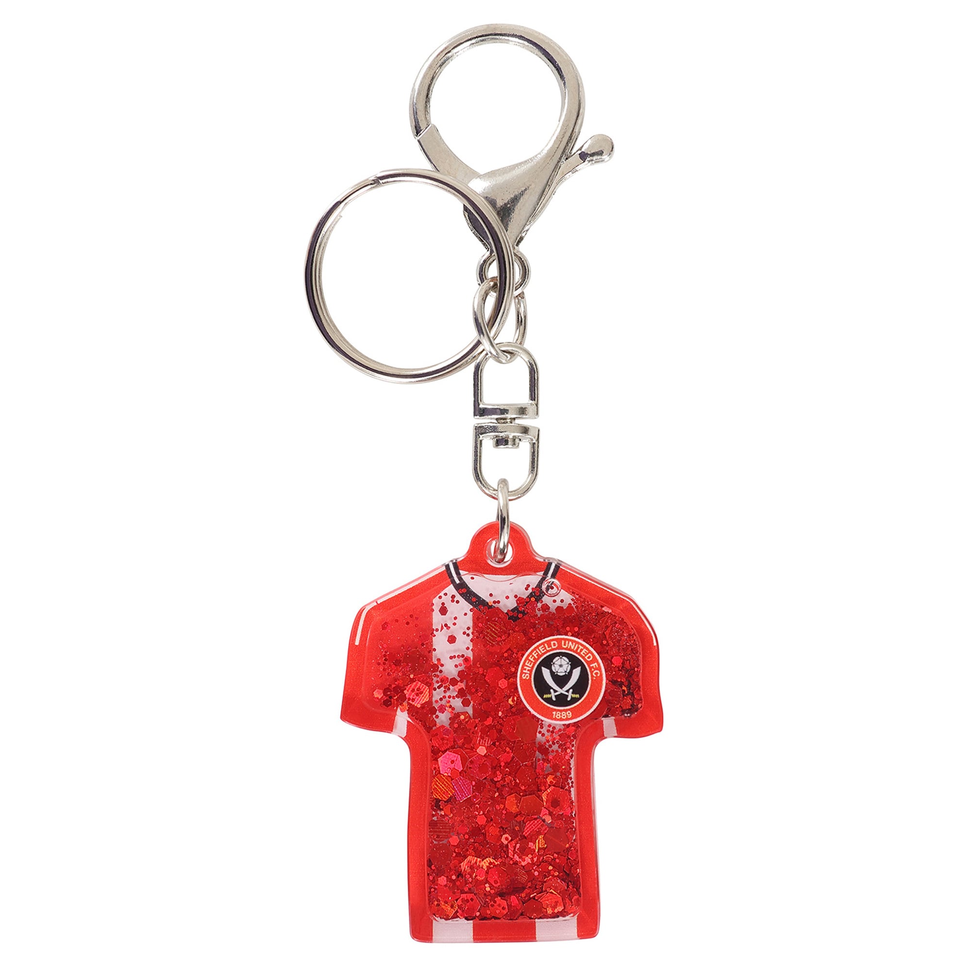 Sheffield United Shirt Glitter Keyring