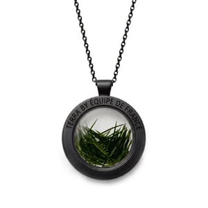 Collier Terra de l'équipe de France, acier noir mat - Grand modèle, vue 1