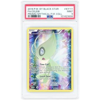 Celebi 2016 Pokemon XY Black Star Promo #XY111 PSA Authenticated 9 Card