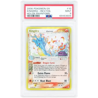 Kingdra Delta Species 2006 Pokemon EX Holon Phantoms Holo Rare #10 PSA Authenticated 9 Card