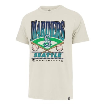Men's '47 Tan Seattle Mariners Straight Shot Two Franklin T-Shirt