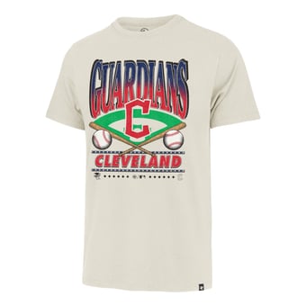 Men's '47 Tan Cleveland Guardians Straight Shot Two Franklin T-Shirt