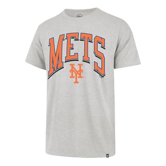 Men's '47 Gray New York Mets Walk Tall Franklin T-Shirt