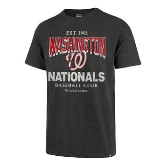 Men's '47 Charcoal Washington Nationals Head On Scrum T-Shirt