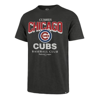 Men's '47 Charcoal Chicago Cubs Head On Scrum T-Shirt