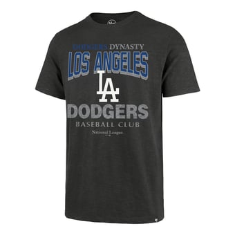 Men's '47 Charcoal Los Angeles Dodgers Head On Scrum T-Shirt