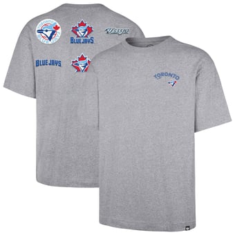 Men's '47 Heather Gray Toronto Blue Jays  History Lock Foundation T-Shirt