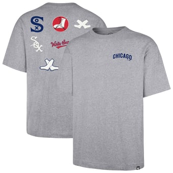 Men's '47 Heather Gray Chicago White Sox  History Lock Foundation T-Shirt