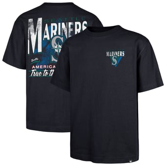 Men's '47 Navy Seattle Mariners Under Bar Foundation T-Shirt