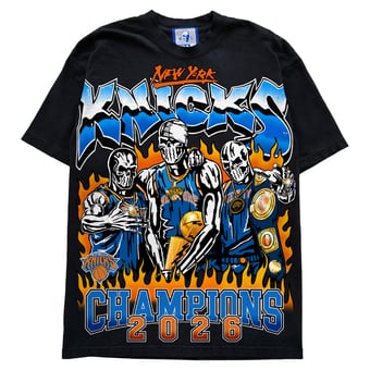 Men's Warren Lotas Black New York Knicks 2026 NBA Finals Champions T-Shirt