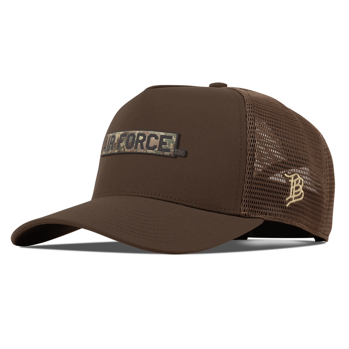 Unisex Branded Bills Brown Air Force Falcons Timber Camo Trucker Adjustable Hat