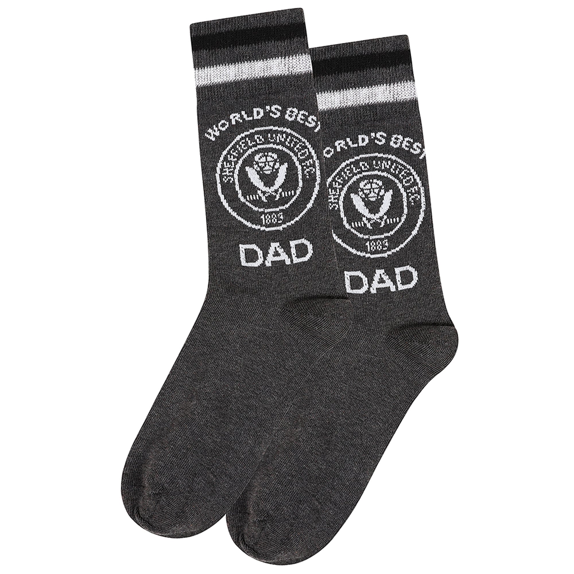 Sheffield United Crest Dad Sock - Grey - Mens