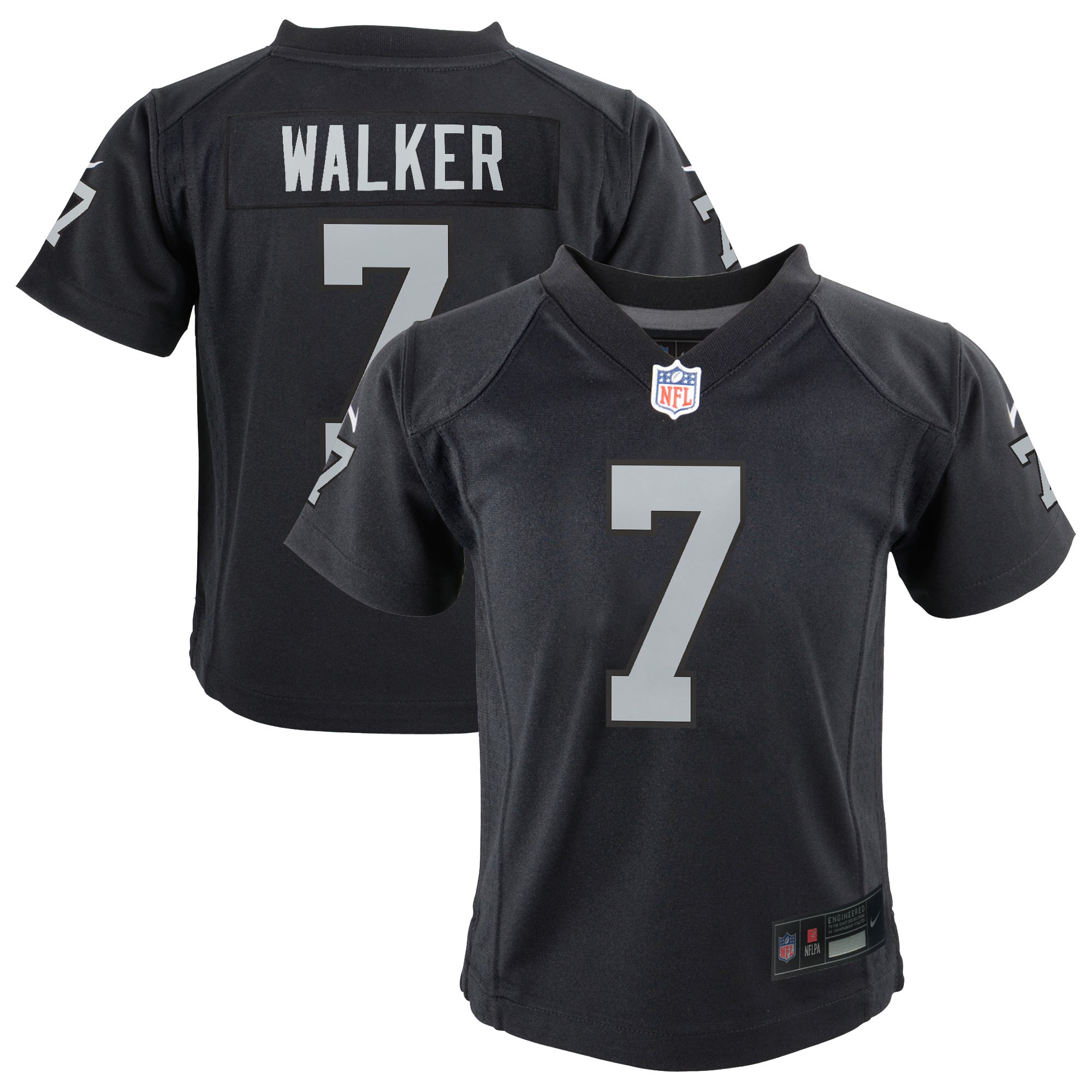 Maglia da gioco Nike dei Las Vegas Raiders per le partite in casa - Nera - Quay Walker - Ragazzi