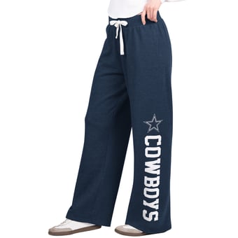 Women's  G-III 4Her by Carl Banks  Navy Dallas Cowboys Field Wide Leg Sweatpants