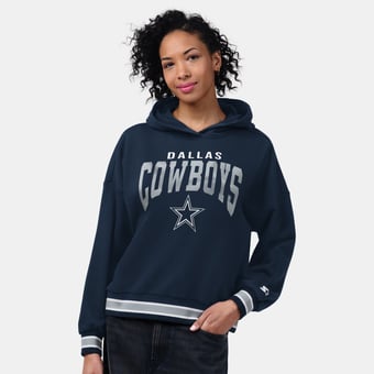 Women's Starter Navy Dallas Cowboys Vintage Home Plate Hoodie