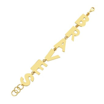 Atlanta Braves Letter Link Bracelet by Jill Martin