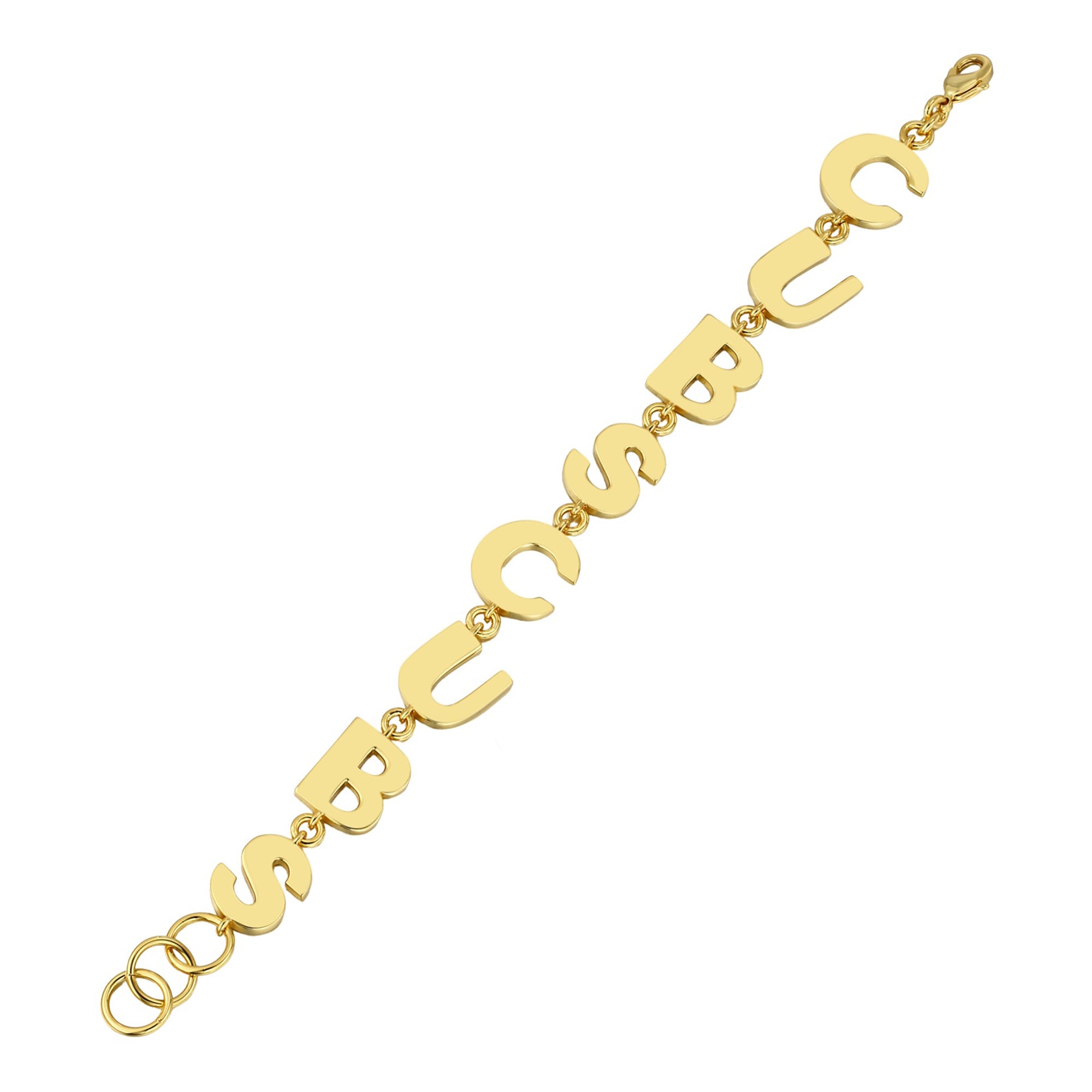 Chicago Cubs Letter Link Bracelet by Jill Martin