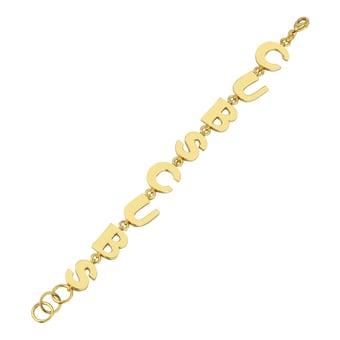 Chicago Cubs Letter Link Bracelet by Jill Martin