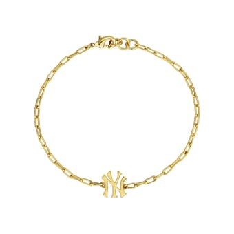 Women's by Jill Martin  Gold New York Yankees Classic Paperclip Bracelet
